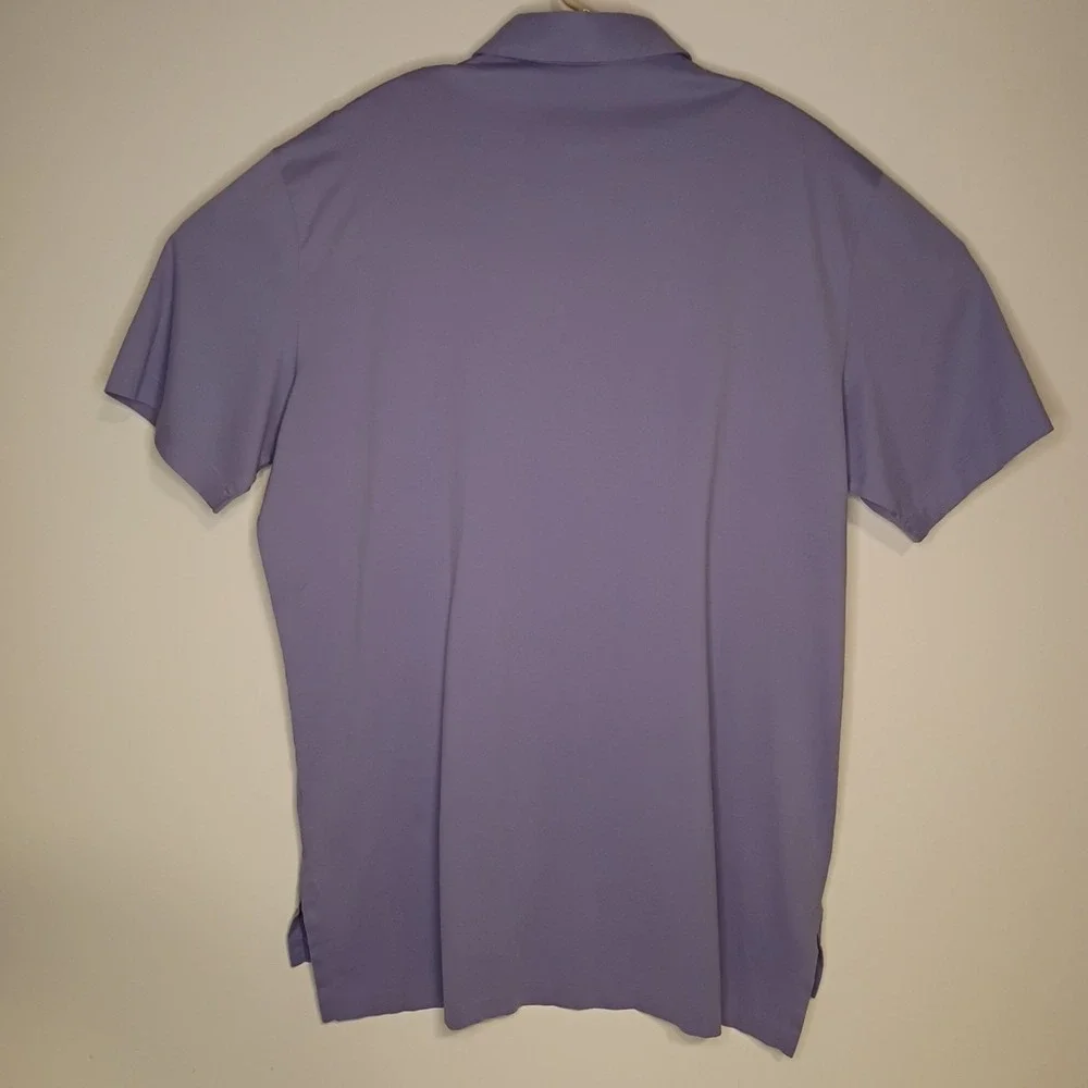 Ralph Lauren Polo Golf Shirt Mens Large Purple Vintage Lisle Performance Casual‎